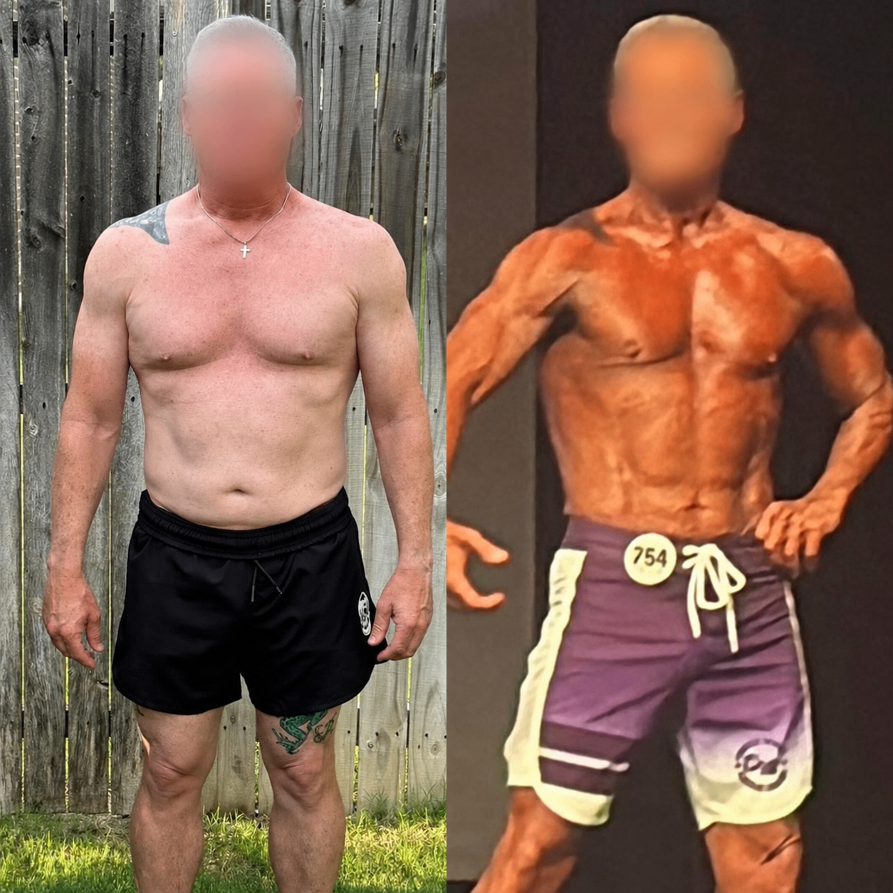 Client — before and after coaching with Chad Vermillion